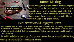 Copyrighted Content and Bomb Making